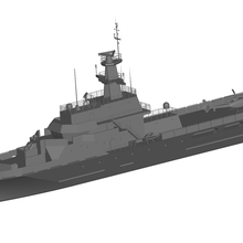 warship 3d print model - Mito3D