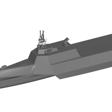 buque guerra uss independencia 3d print model - Mito3D