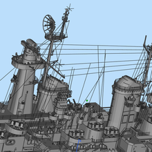buque guerra 3d print model - Mito3D