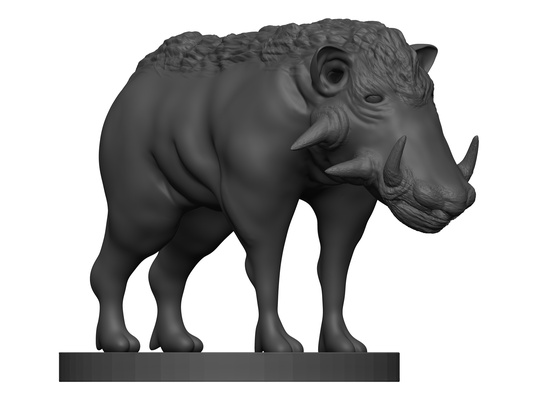 warthog art animal nature zoo 3d printed 3dprint 3dprinting 3d print model - Mito3D