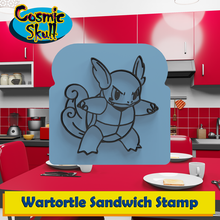 wartortle sandwich timbre Pokémon gicler méga gigantamax blastoise pain cuisine outil décoration cadeau fonctionnel 3d print model - Mito3D