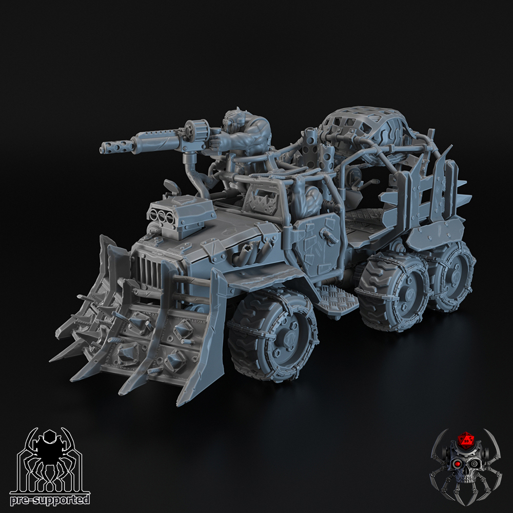 camion guerra sci fi wargaming miniatura tavolo gioco orks cupo ork miniature gambe 8legs 3D print model - Mito3D