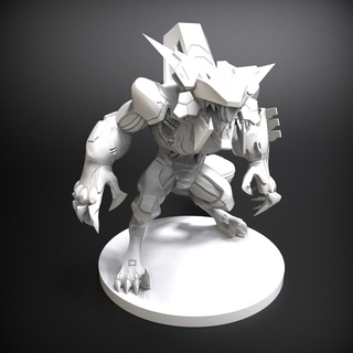Warwick projeto croma 3d impressão modelo ri figura estátua coleção estatuetas stl miniaturas Heróis escultura Liga lendários 3d print model - Mito3D