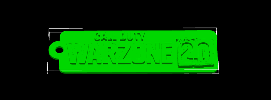 warzone 20 keychain 3d print model - Mito3D