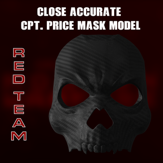 zona guerra 20 rojo equipo cpt precio máscara fantasma mw2 operador capitán 3d print model - Mito3D