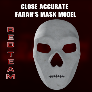 Kriegsgebiet 20 rot Mannschaft Farahs Maske Geist mw2 Farah Operator Karim 3d print model - Mito3D