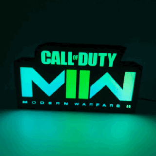 zona guerra 2 guidato lampada LED logo chiamata dovere warzone2 ps4 ps5 xboxx xbox merluzzo Call of Duty 3d print model - Mito3D