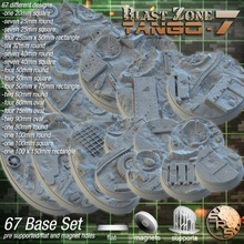 warzone bases game battlefield gaming miniatures modern oval rpg square warhammer military warfare tabletop blast 3d print model - Mito3D