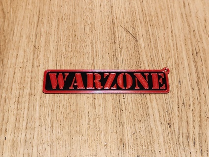 warzone keychain + nickname text heart pixel funart twocolor twosided walentines 3d print model - Mito3D