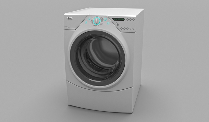 waschen maschine washing machine küche haushaltsgeräte wäsche 3d print model - Mito3D