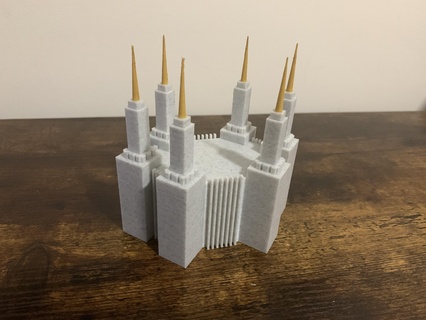 Washington dc templo arquitectónico modelo arquitectura lds mormón 3d impresión Jesús Iglesia capilla 3d print model - Mito3D