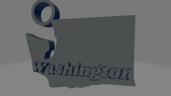 Washington Schlüsselbund Schlüssel USA Amerika vereinigt Zustände Zustand Souvenir amerikanisch Seattle Spokane Tacoma 3d print model - Mito3D