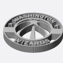 washington wizards logo di progettazione cad gioco procedure guidate il basket 3d print model - Mito3D