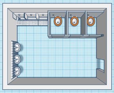 bagno 28mm 1 56 industriale wargaming terreno mondo morto 41k necro poteva wc watercloset palude gabinetto merda cesso orinatoio pisciare calcolo 3d print model - Mito3D