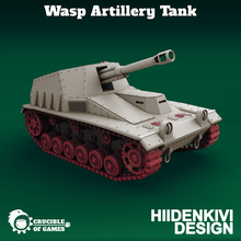 wasp artillery tank 3d print model - Mito3D