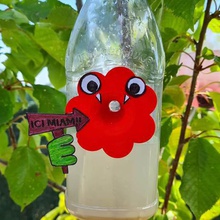 wasp trap à bottle plastic fruit juice garden 3d print model - Mito3D