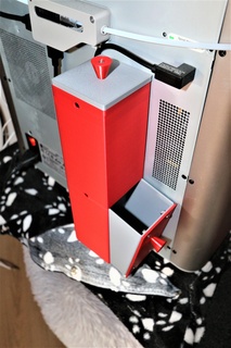 waste chute filamen - update bambu lab x1-carbon filament garbage box shaft 3d printer 3d print model - Mito3D