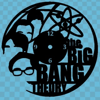 watch big bang theory clock wall sheldon leonard tv series 3d print model - Mito3D