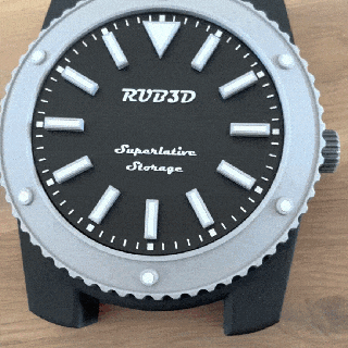 reloj caja relojero almacenamiento divertido caso funda diseño 3d print model - Mito3D