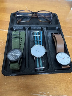 watch glasses valet Jewelry watches sunglasses organization dresser 3d print model - Mito3D
