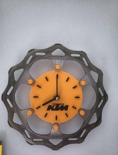 watch ktm motorcycle brake disc hobby clock brake disc ktm  3d print model - Mito3D