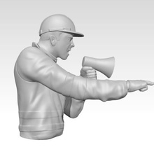 watch out game warning danger person model art low poly toy sirokko fantom 3d print model - Mito3D