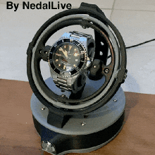 enrolador giroscópio Prêmio joalheria watchwinder automático mecânica arduino stepper motor tmc2208 nema17 bola rolamento giroscópico 3d print model - Mito3D
