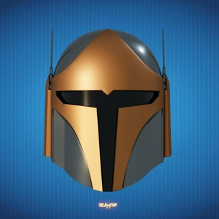 watcher mandalorian helmet clone star wars beskar steel armor jedi knight sith lord stormtrooper mando mandalore cosplay equipment custom 3d print model - Mito3D