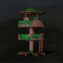 torre vigia floresta caverna kit extensão n1 3d print model - Mito3D