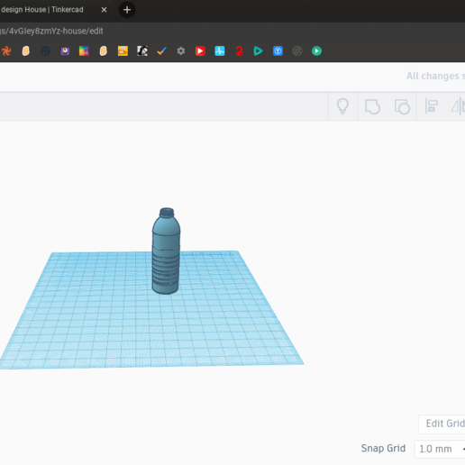 water bottle home 3D print model - Mito3D