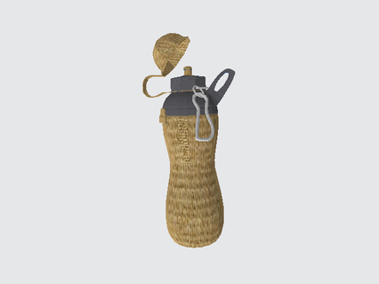 water bottle gourd canister 3d print model - Mito3D