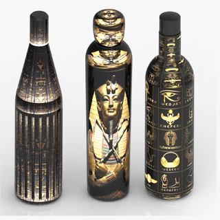 acqua bottiglia 3d Egitto antico stampa Stampa tuo modello arte 3d print model - Mito3D