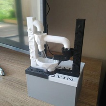 radiador de água a casa fonte yin yang decoração personalização zen interior um pouco 3d print model - Mito3D