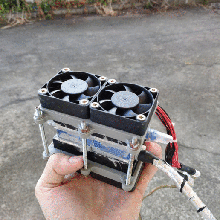 l'eau de refroidissement des ventilateurs éléments peltier gadget le les fans froid chaud rafraîchissement 3d print model - Mito3D