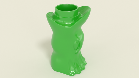 water creature head pipe end plumbing ends decoration 3d print model - Mito3D
