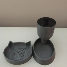 Wasser Brunnen Katzen 3d print model - Mito3D