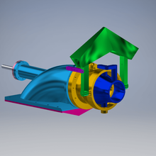jet d'eau de propulsion 60 mm jeu rc waterjetpropulsion 3d print model - Mito3D