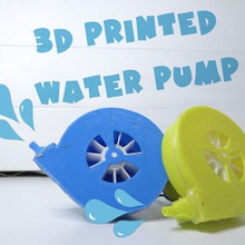 Wasser-Pumpe tool 3d-gedruckt creality cr -10 dc motor fusion fusion360 360 instructables mini Wasser Pumpe nikodem bartnik youtube youtube-video 3d print model - Mito3D