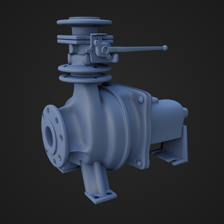 água bomba motor máquina sucção Extração profundo metal fundida 3d print model - Mito3D