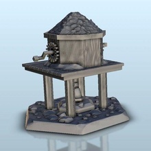 water pump - warhammer resin fdm age sigmar bolt action terrain miniatures scenery 28mm 32mm 15mm architecture house thumbnails building wargame figures game land dungeon fantasy games accessories 3d print model - Mito3D