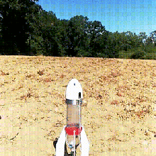fusée de l'eau jeu l'espace la volant direction en avion les engins gadget jouet pompe vélo 3d print model - Mito3D