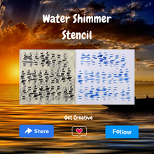water shimmer stencil 3d print model - Mito3D