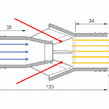 l'eau succion jet pompe éjecteur vide 1 4 2 pouce 31 7 38 1mm tuyau diamètre liquide conduit 3d print model - Mito3D