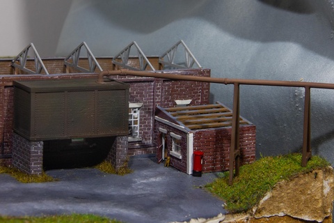 water tank oo gauge ho scale model railway 00 engine shed 3d print model - Mito3D