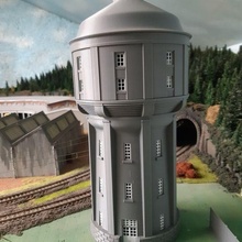 water tower 1913 ho architecture wasserturm castle 3d print model - Mito3D