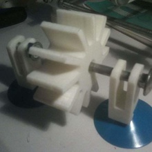 ruota ad acqua casa bagno 3d print model - Mito3D
