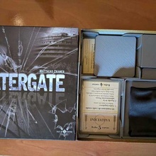 watergate game insert organizer boardgame inserts board playing cards sleeved card toy accessories 3d print model - Mito3D