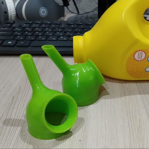 watering can-nozzle bottle neck 38 mm 3D print model - Mito3D