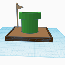 watering mario planter 3d print model - Mito3D