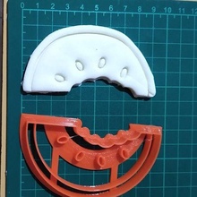 watermelon cookie cutter 9cm cutting 3d print model - Mito3D